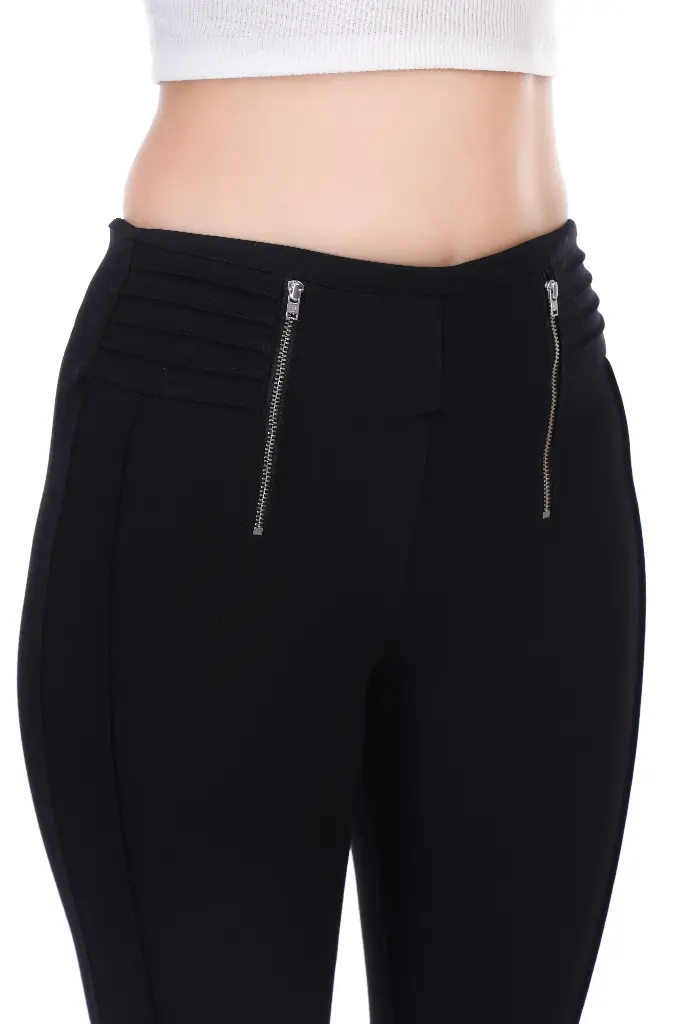 MID RISE ZIP UP JEGGING