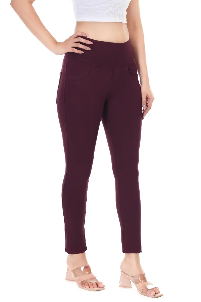 HIGH WAIST SIDE ZIP JEGGING