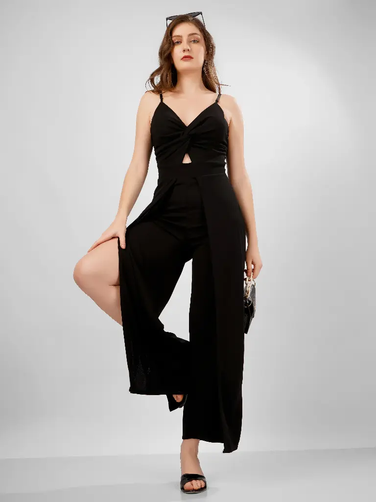 STRAPPY KNOTTED JUMPSUIT