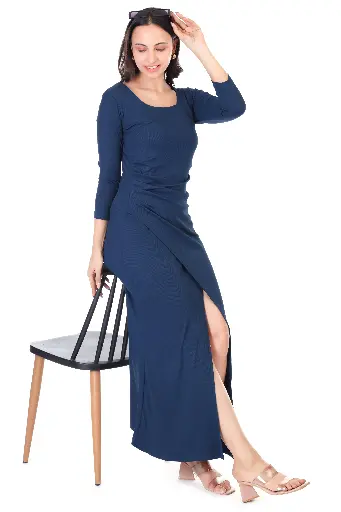  SQUARE NECK CLASSY MAXI DRESS