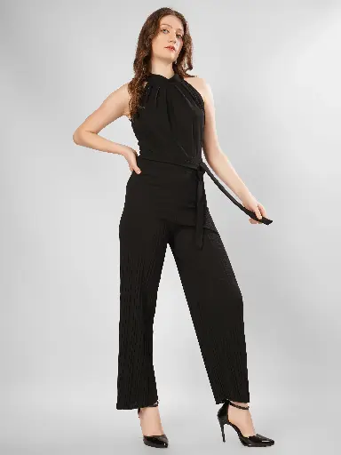 HIGH NECK STYLE JUMPSUIT 