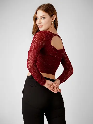 SQUARE NECK POWERNET TOP 