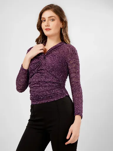 CROCHET KNOT WRAPPED TOP