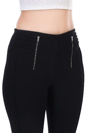MID RISE ZIP UP JEGGING
