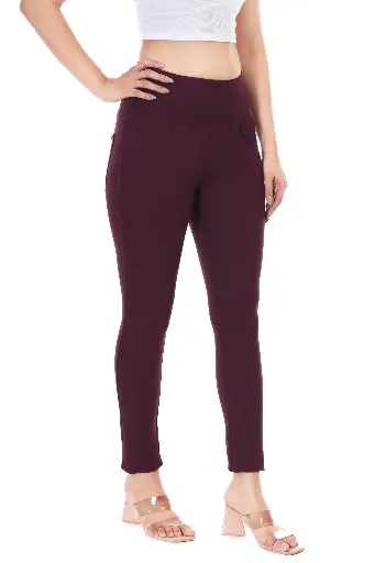 HIGH WAIST SIDE ZIP JEGGING
