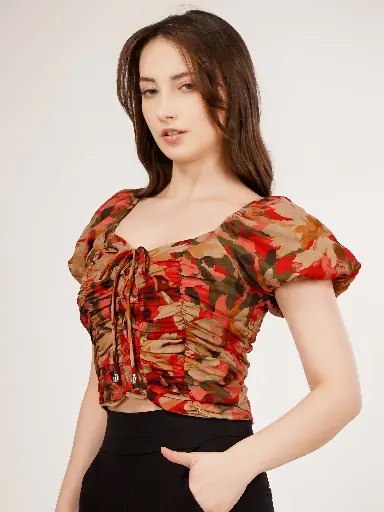 SMOKING MULTI COLORED CROP TOP