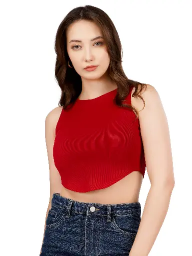 RIBBED STYLE CROP TOP 
